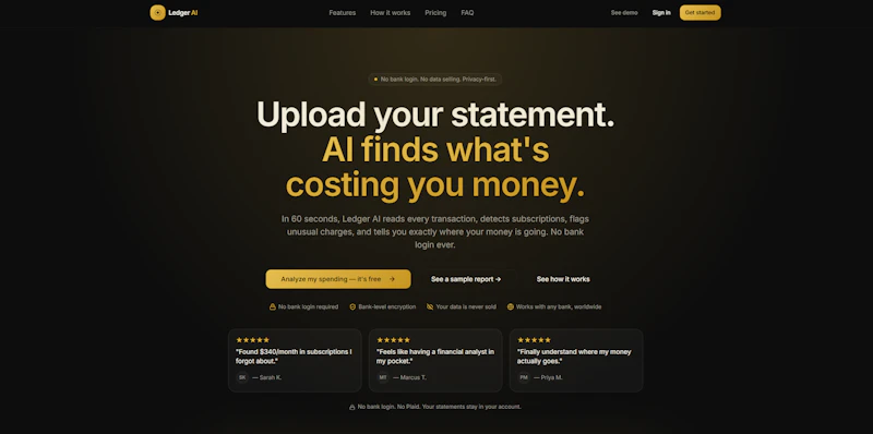 Ledger AI screenshot 1