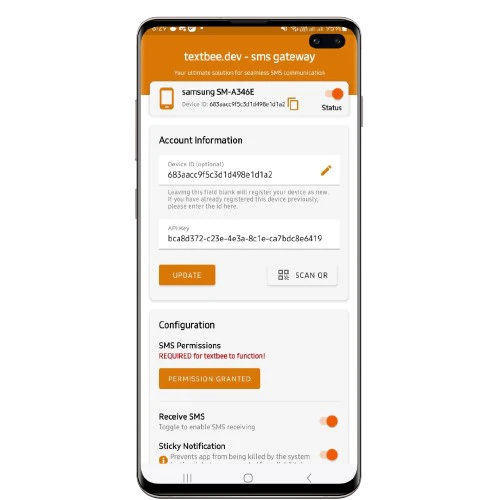 textbee.dev open-source sms gateway screenshot 3