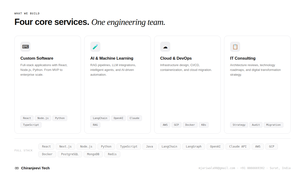 Chiranjeevi Tech - Screenshot 3 showing product features and functionality