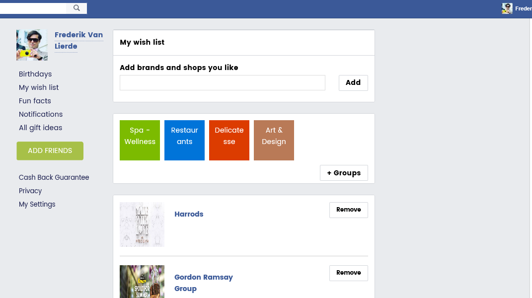 Gifts on Facebook gallery image