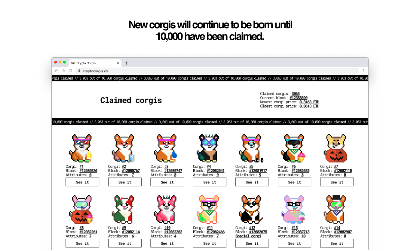 Crypto Corgis gallery image