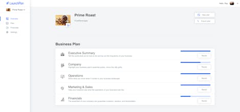 LaunchPlan gallery image