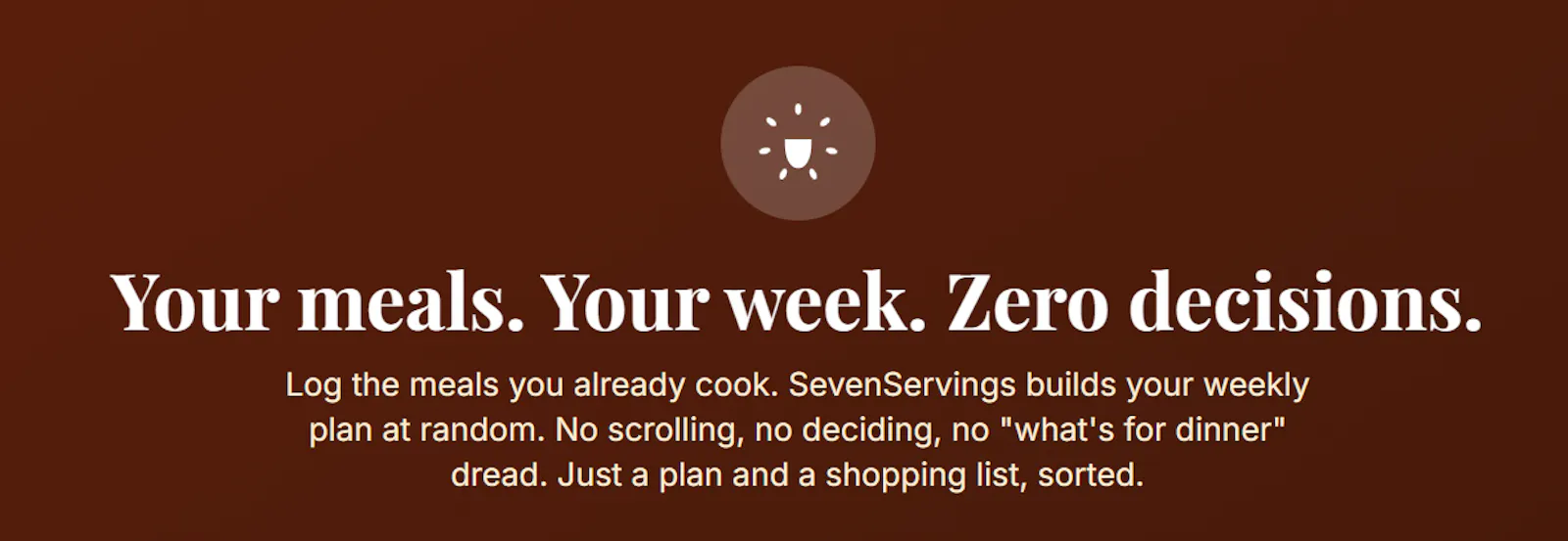 SevenServings screenshot 1