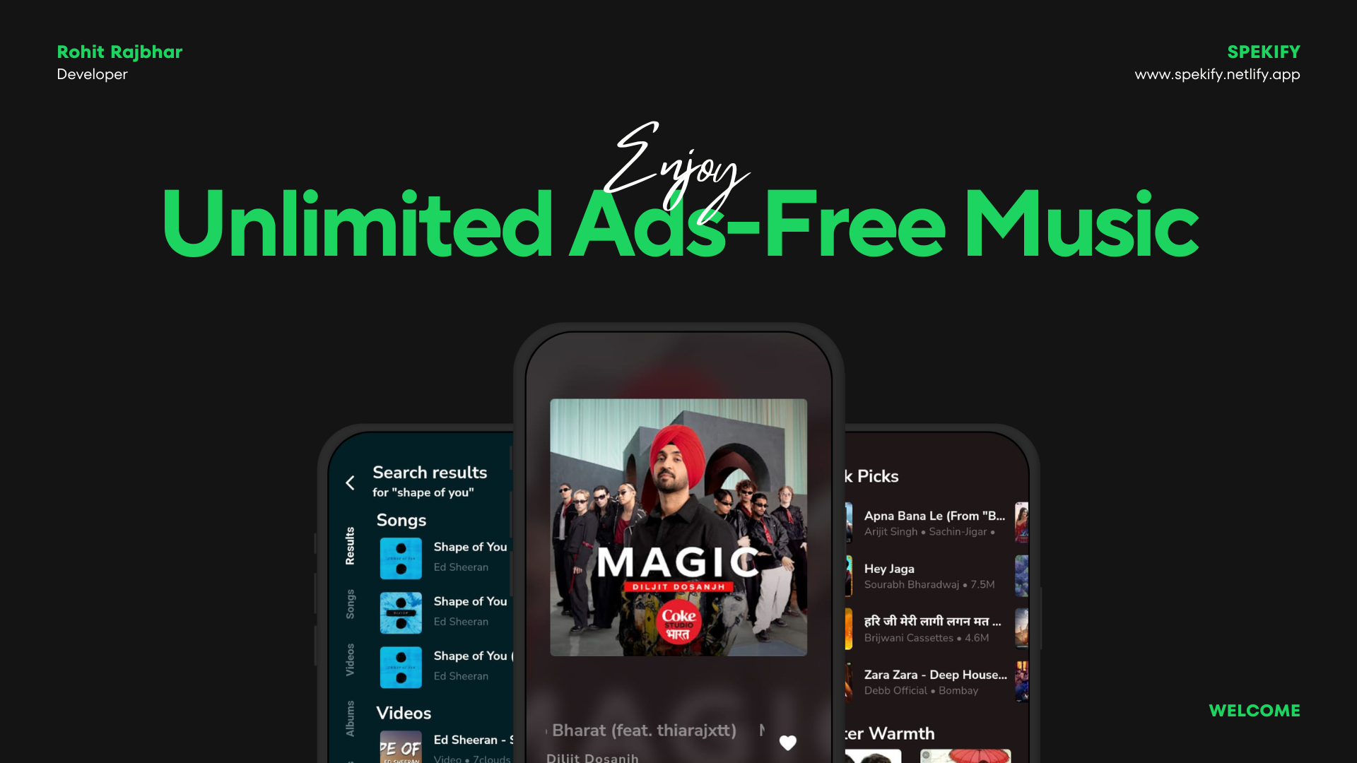 Media Spekify - Ứng dụng phát trực tuyến âm nhạc Android 7