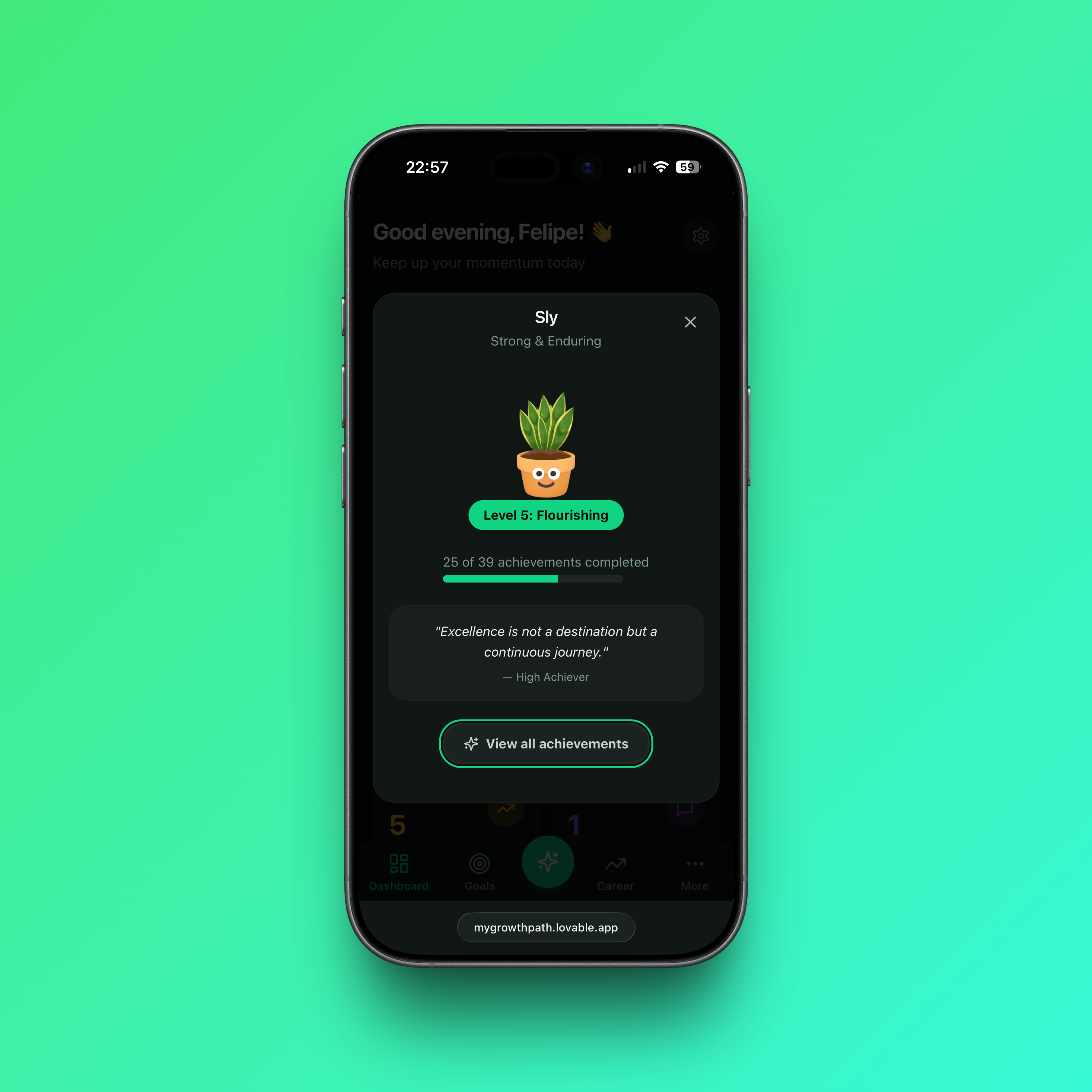 My Growth Path - Screenshot 4 showing product features and functionality