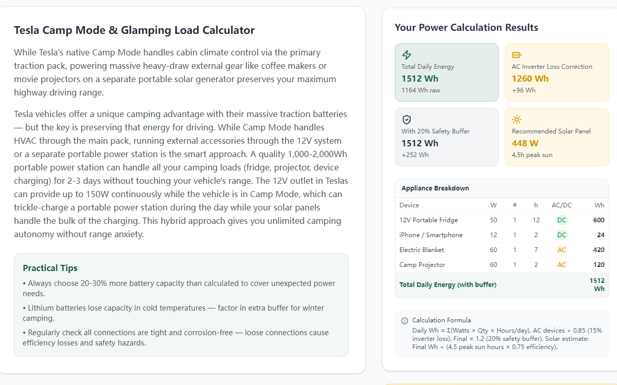 CampPowerCalc gallery image