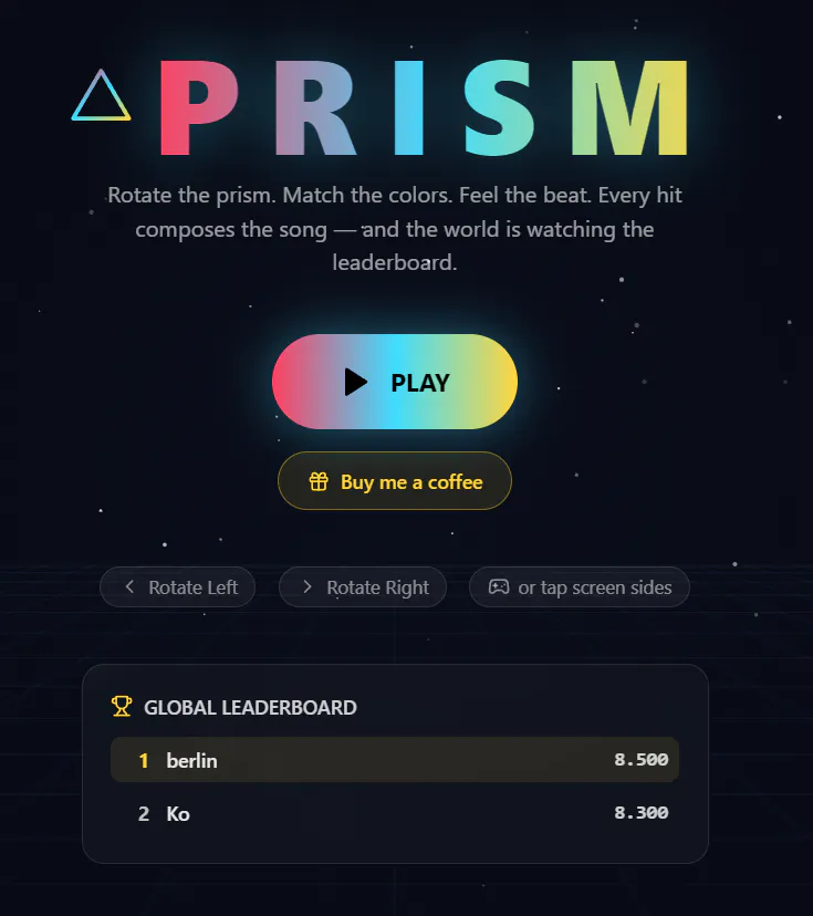 PRISM — Rhythm Arcade