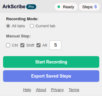 ArkScribe - Step by Step Guides Creator