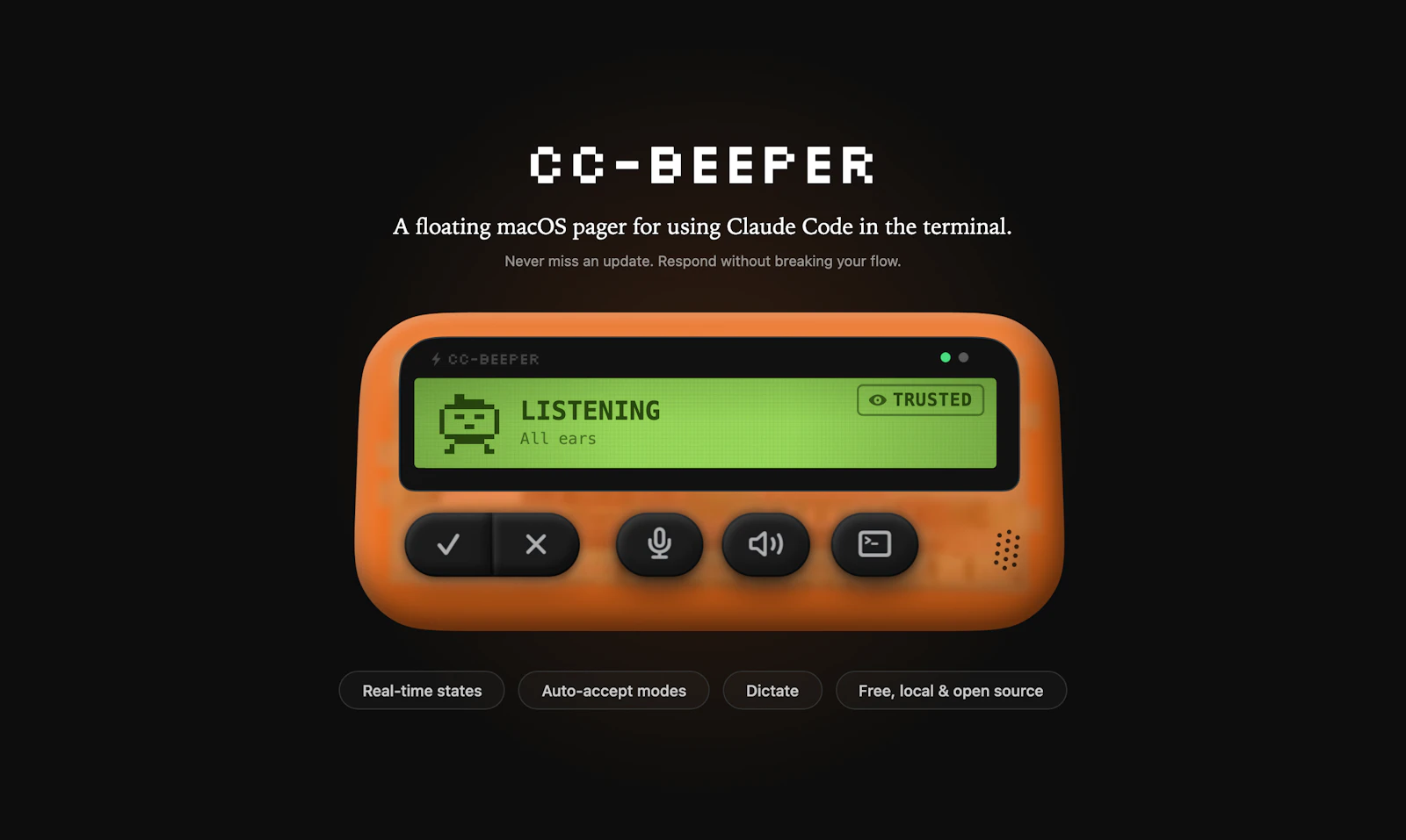 CC-BEEPER screenshot 1