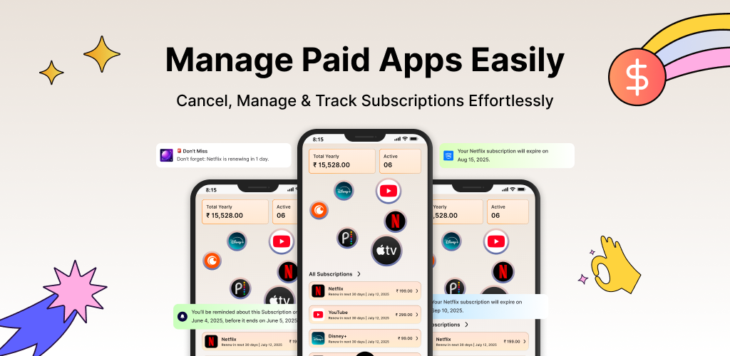 Media Reko - Pengurus langganan - Netflix, Prime, Spotify Alerts 2