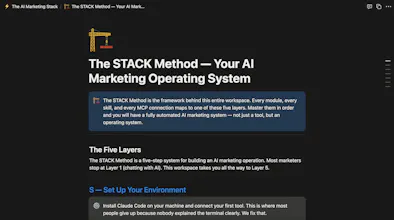 The Claude AI Agent Marketing Stack gallery image