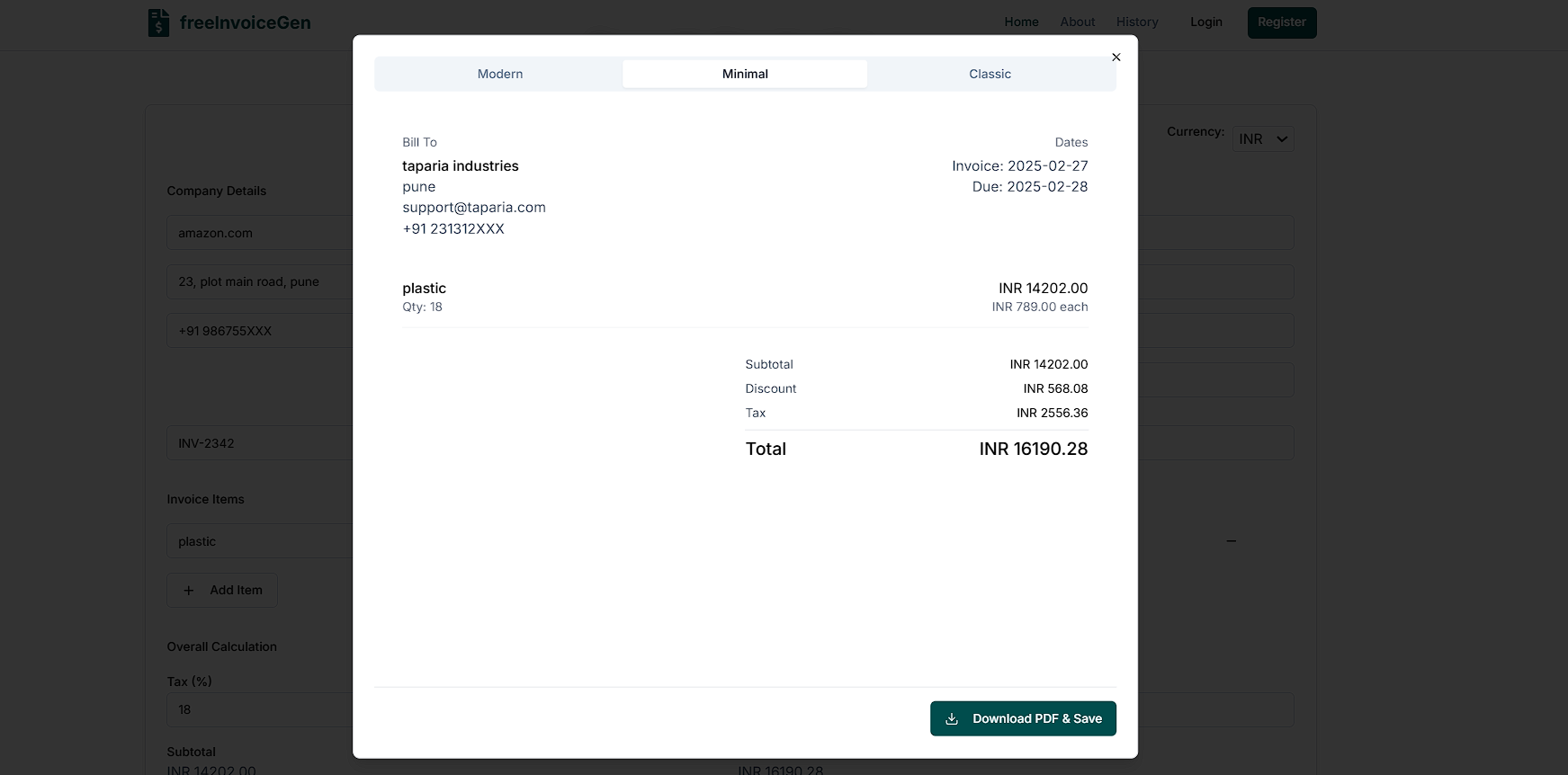 FreeInvoicegen media 3