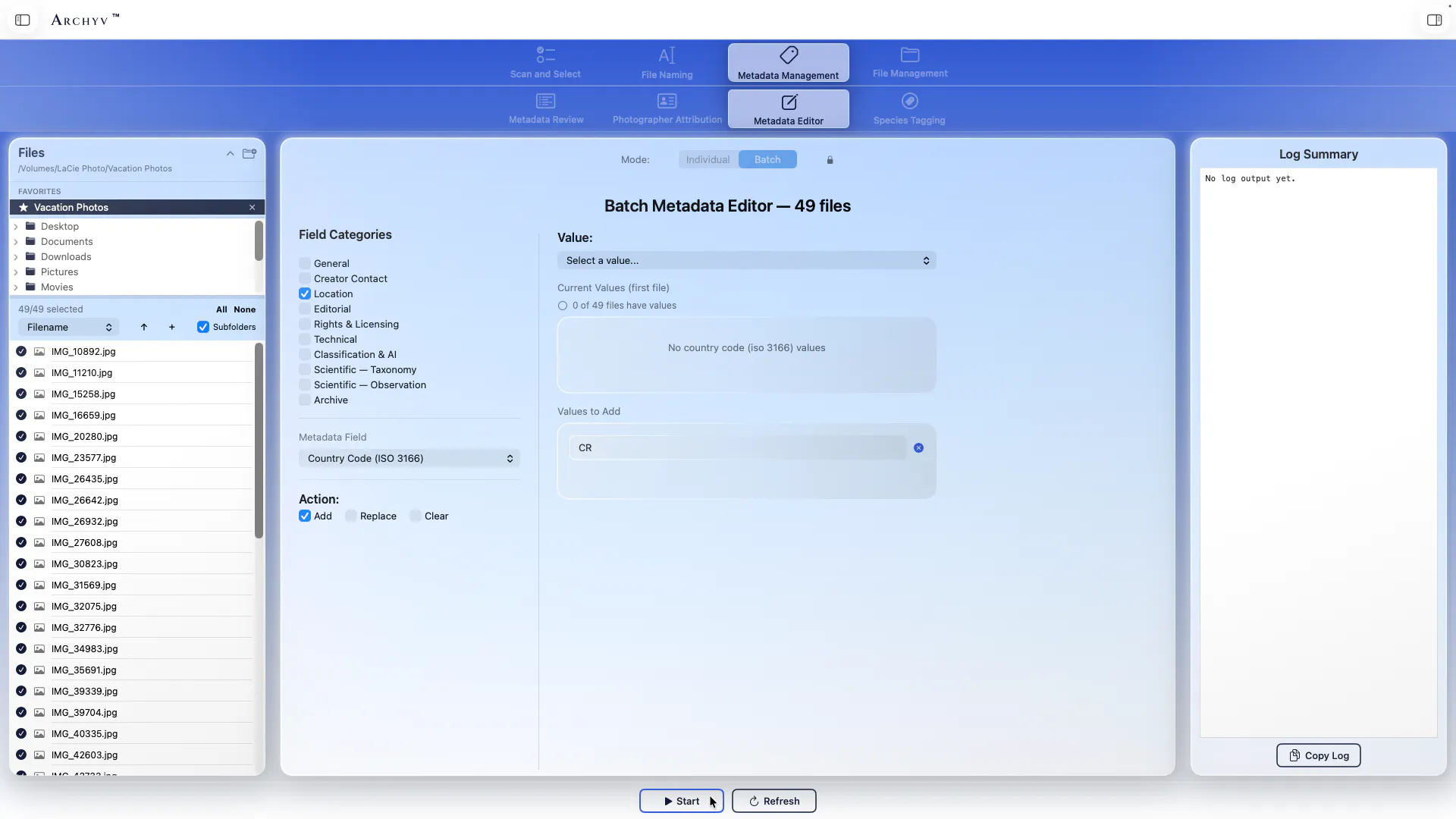 Archyv screenshot
