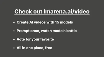 Create AI Videos on LMArena gallery image