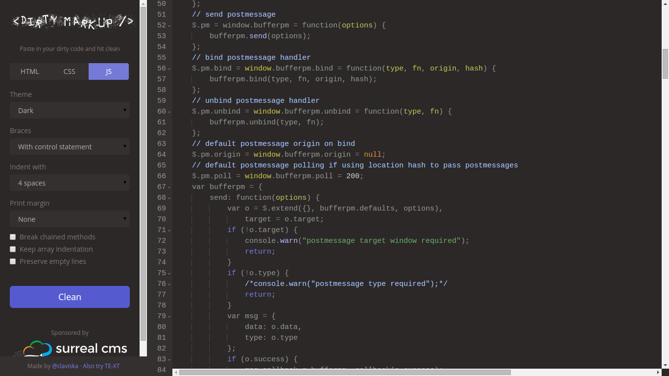 Dirty Markup Image