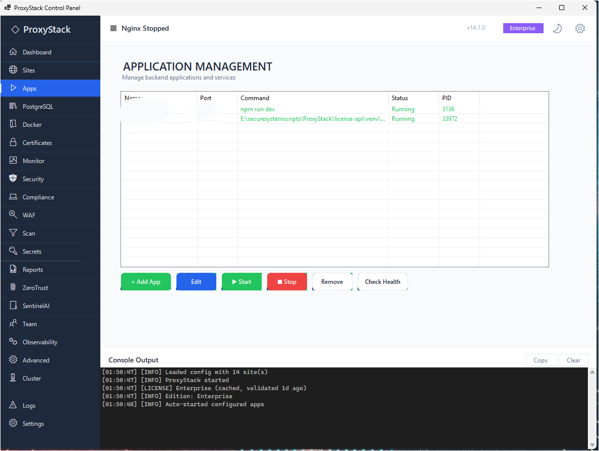 ProxyStack + SentinelAI - Screenshot 3 showing product features and functionality