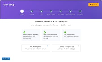 MasterAI Store Builder gallery image