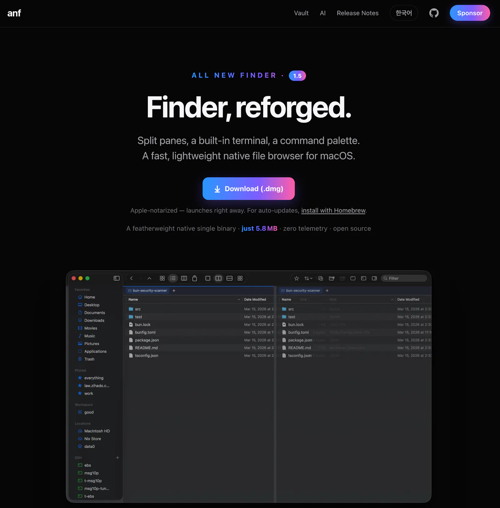 anf - all new finder screenshot 1