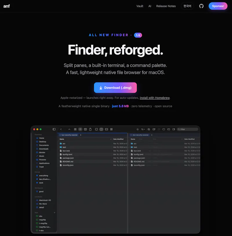 anf - all new finder screenshot 1