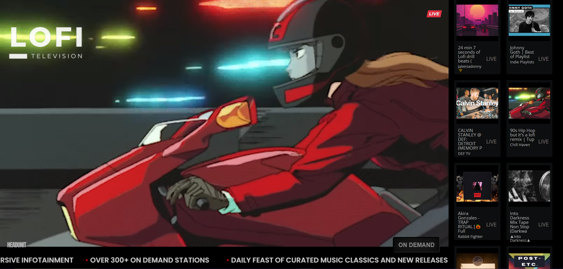 Media Lofi Television - Lofi TV adalah platform streaming dengan Tubi - Pluto Style EPG. 3
