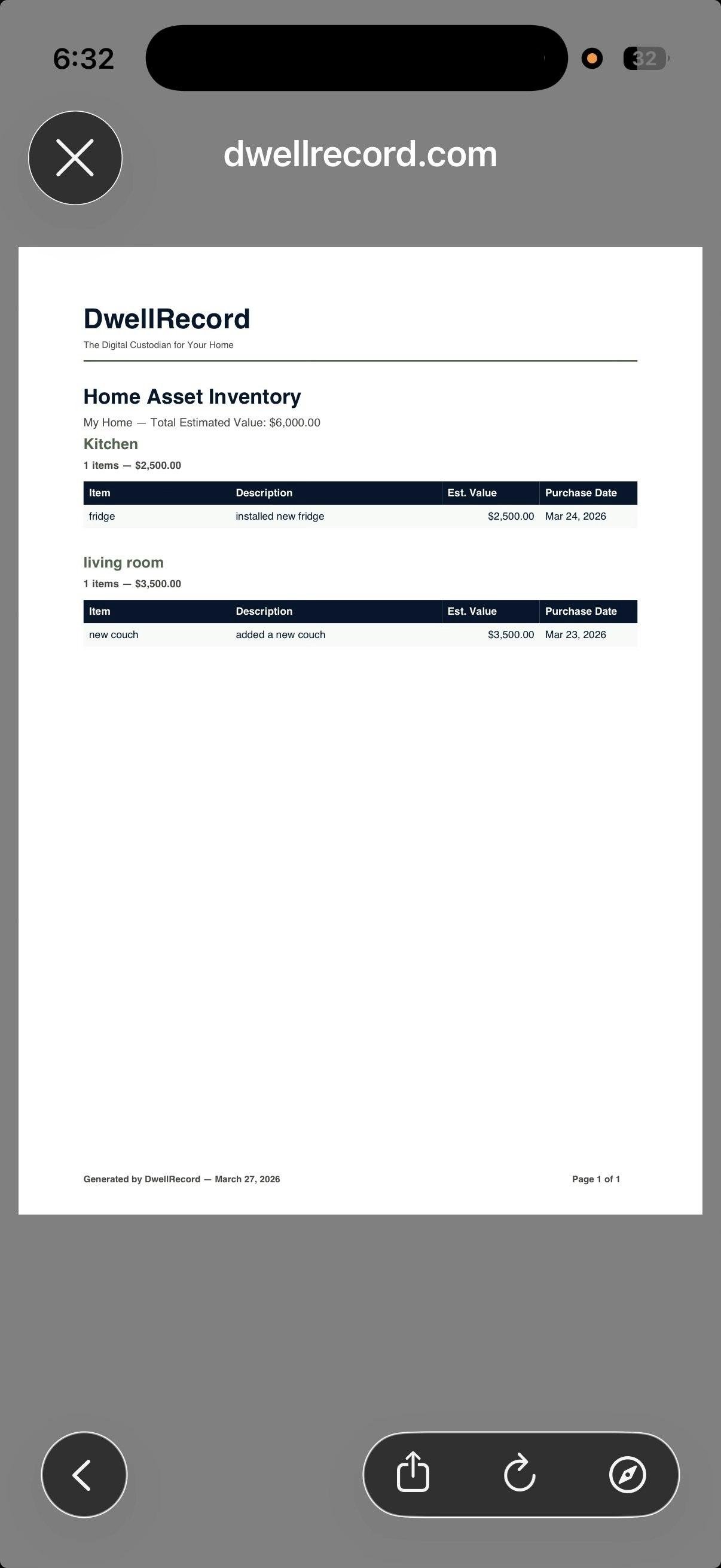 DwellRecord gallery image