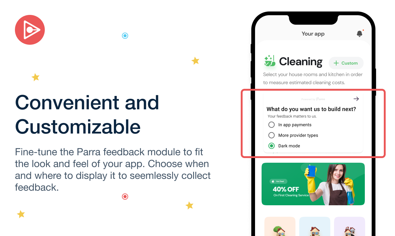 Parra - Twitter anketi sürekli UX araştırması için uygulama içi anketler gibi medya 2