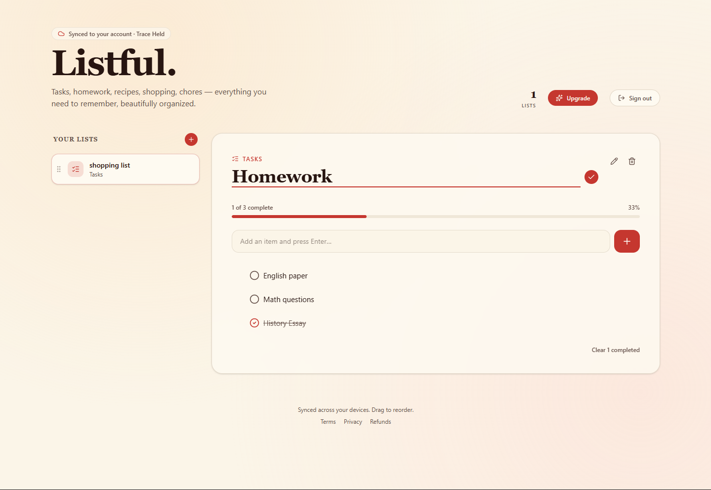 Listful — Organization made easy gallery image
