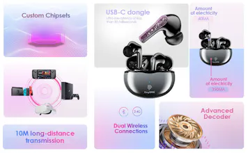 EasySMX TG-01 TWS Gaming Earbuds gallery image