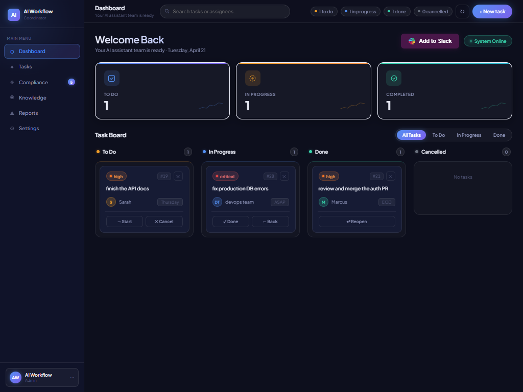 AI Workflow Coordinator gallery image