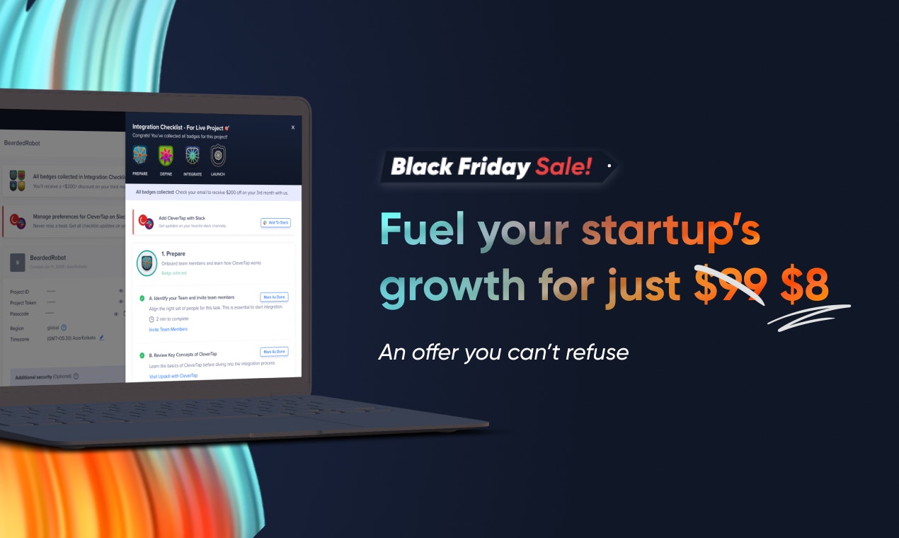 Clevertap для стартапов. - Полная платформа удержания стека.Подпитывать свой рост медиа 3