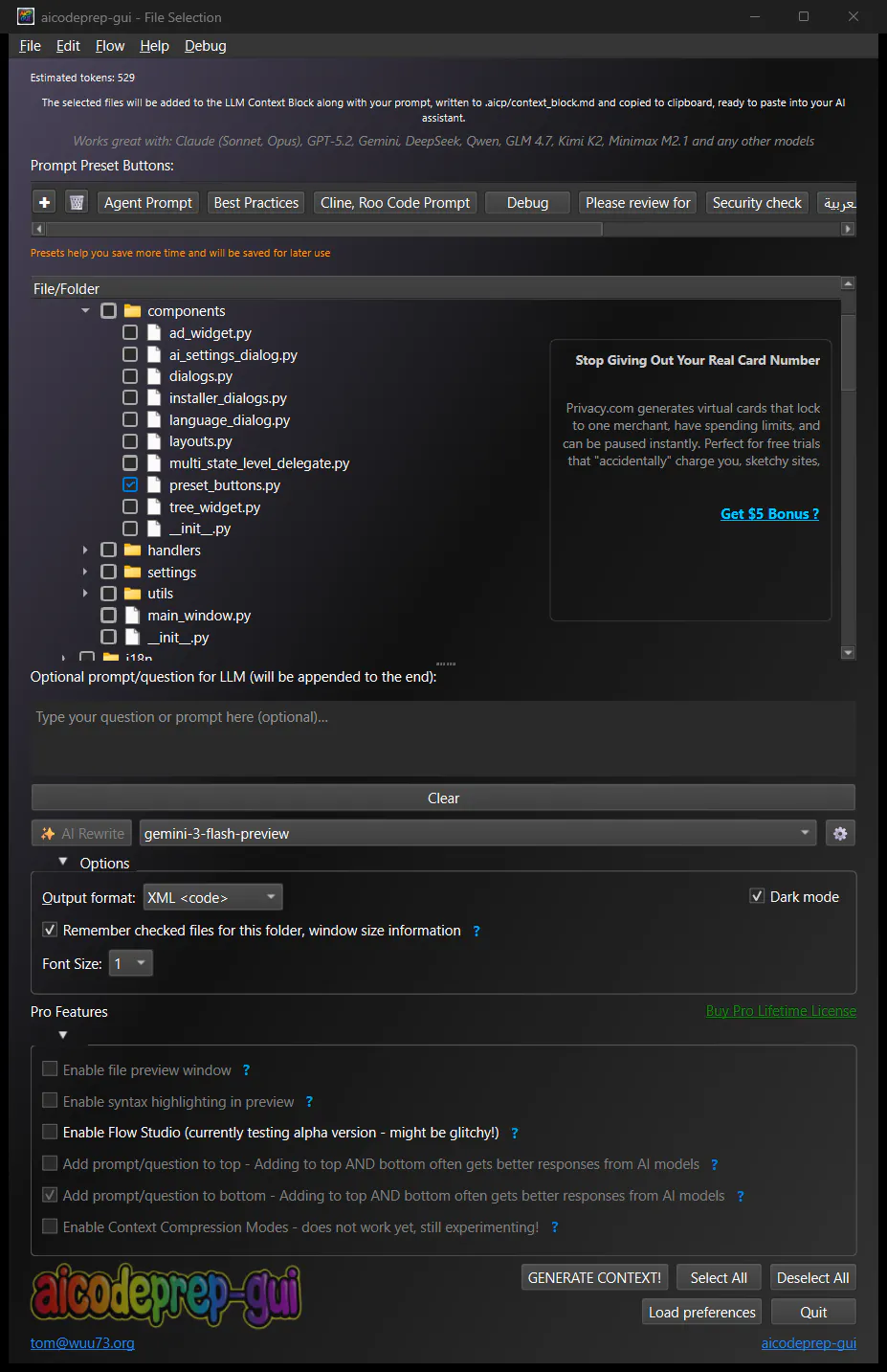 AI Code Prep GUI gallery image