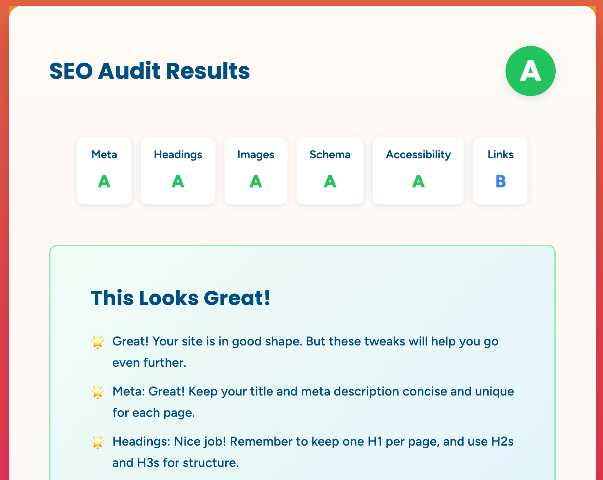 وسائط أداة تدقيق SEO الفورية على الصفحة - مسح موقعك.بقعة SEO قضايا.إصلاحها بسرعة. 2