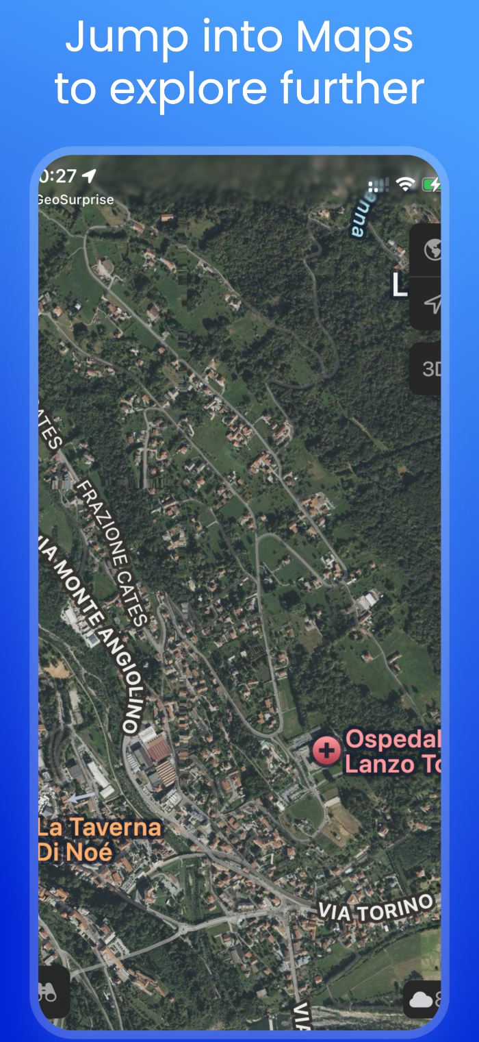 Media Kejutan geo - App untuk meneroka tempat -tempat dunia rawak. 3