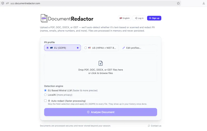 Document Redactor screenshot 2