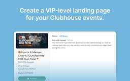 Comet Events for Clubhouse media 2