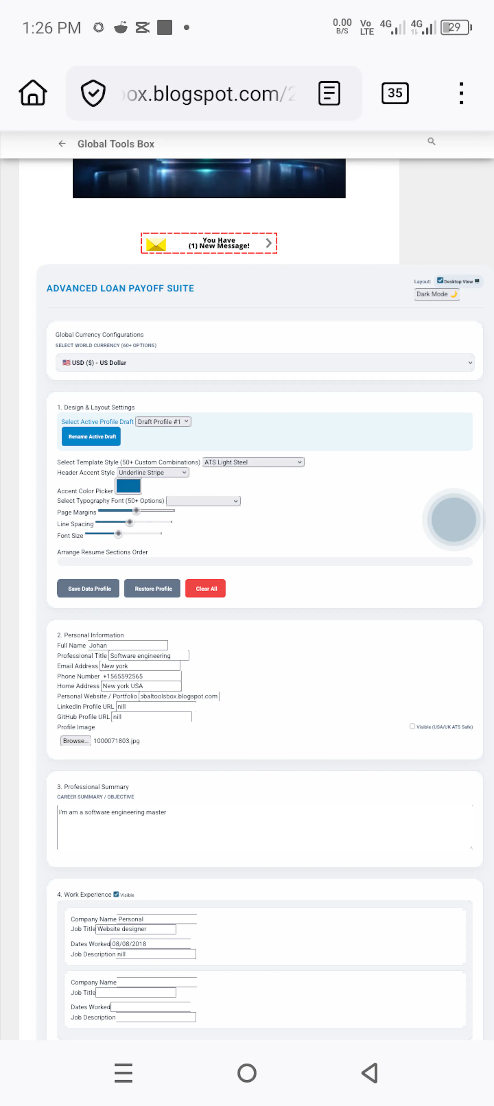 Focus Resume Suite screenshot 4