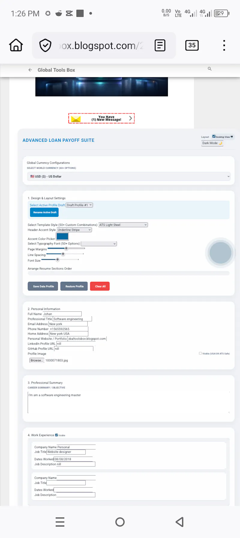 Focus Resume Suite screenshot 4