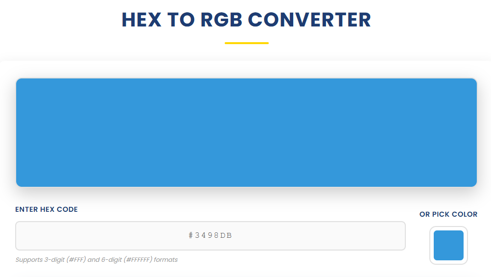 Hex to RGB Converter gallery image