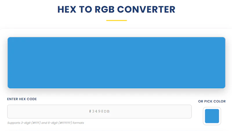 Hex to RGB Converter screenshot 1