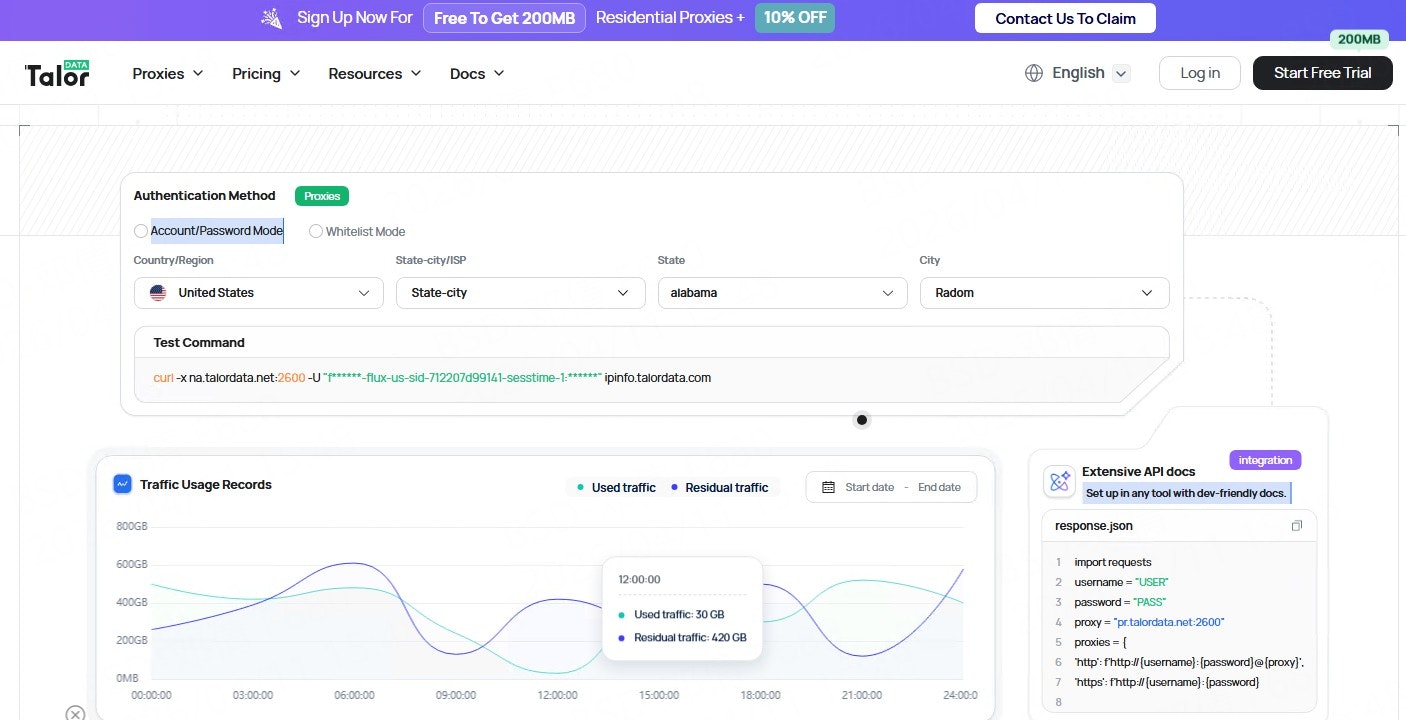 Talordata Proxy gallery image