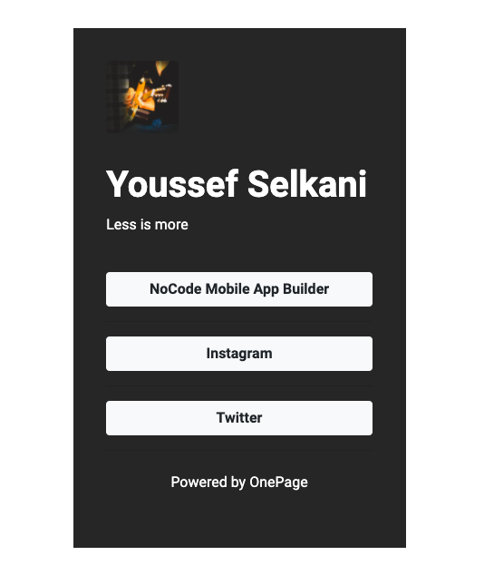 OnePage gallery image