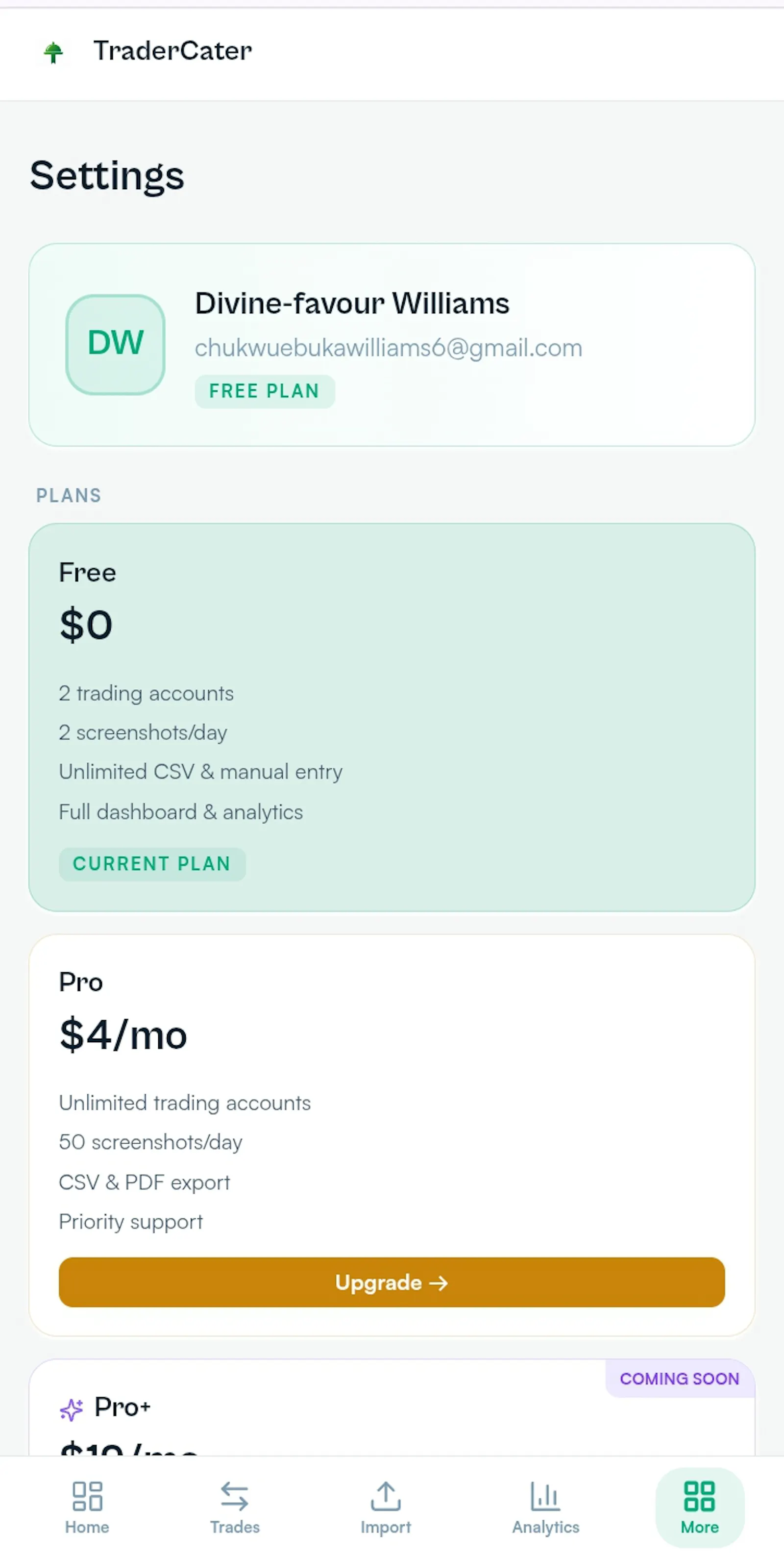 TraderCater — Screenshot.Import.Analyze. screenshot 7