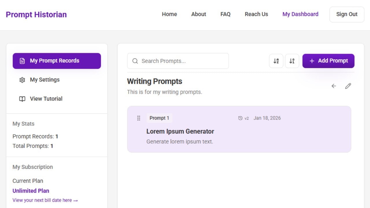 Prompt Historian gallery image