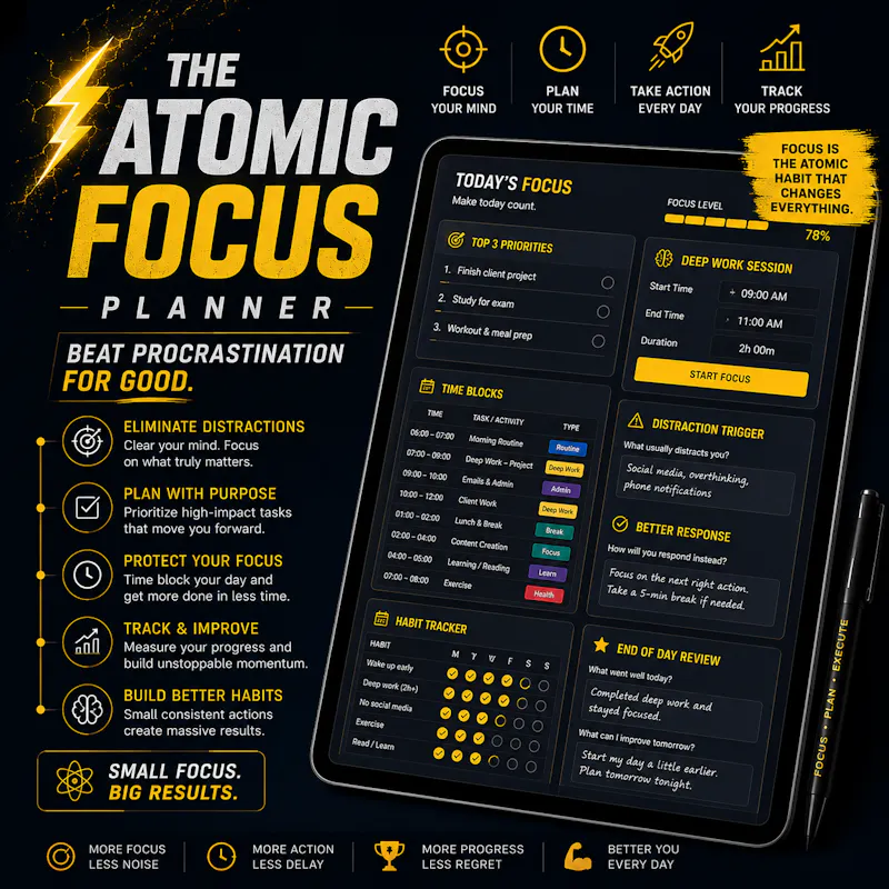 The Atomic Focus Planner  screenshot 3