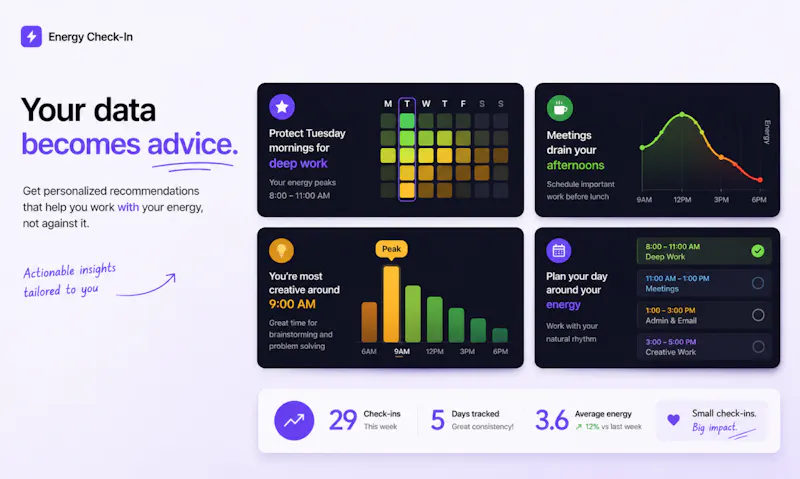 Energy Check-in App screenshot 3