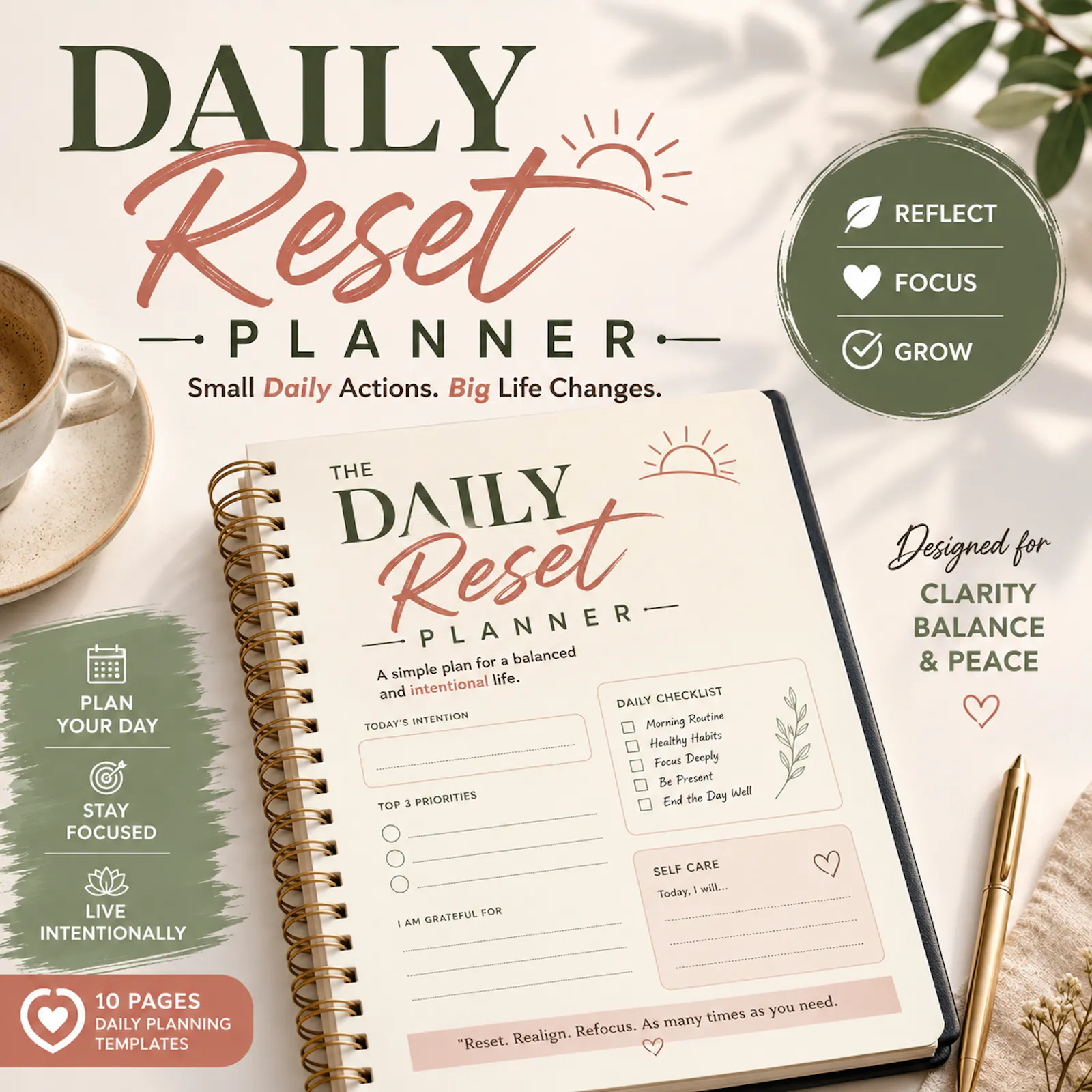 Daily Reset Planner |Start Every Morning screenshot 3
