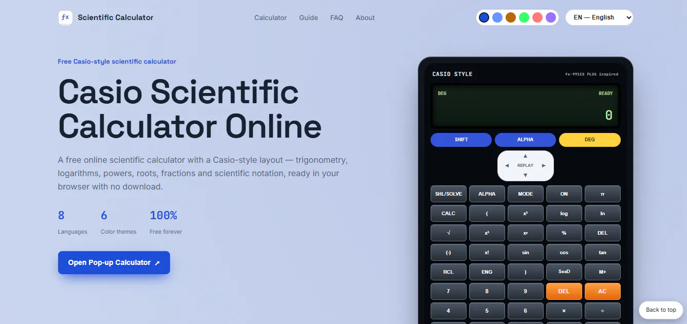 Free Online Scientific Calculator gallery image