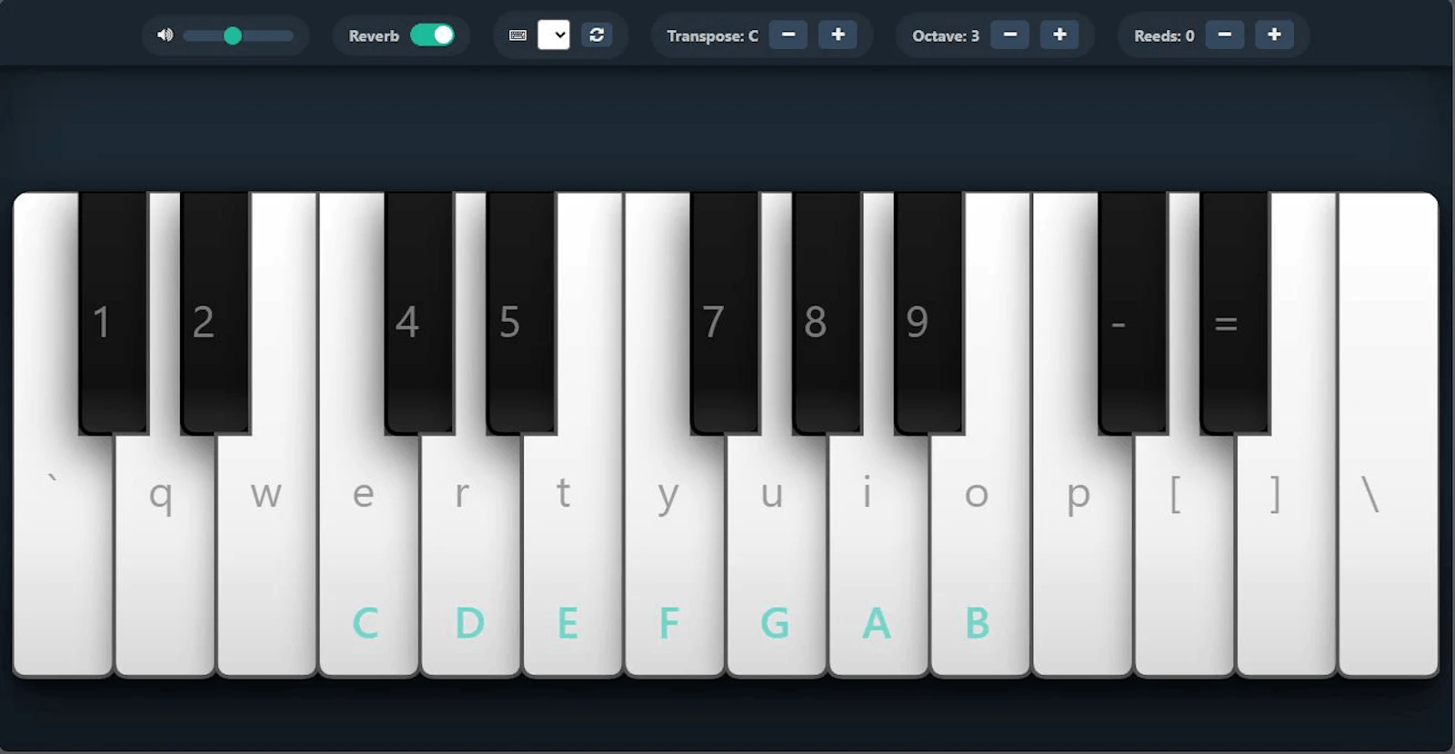 Web Harmonium  screenshot 1