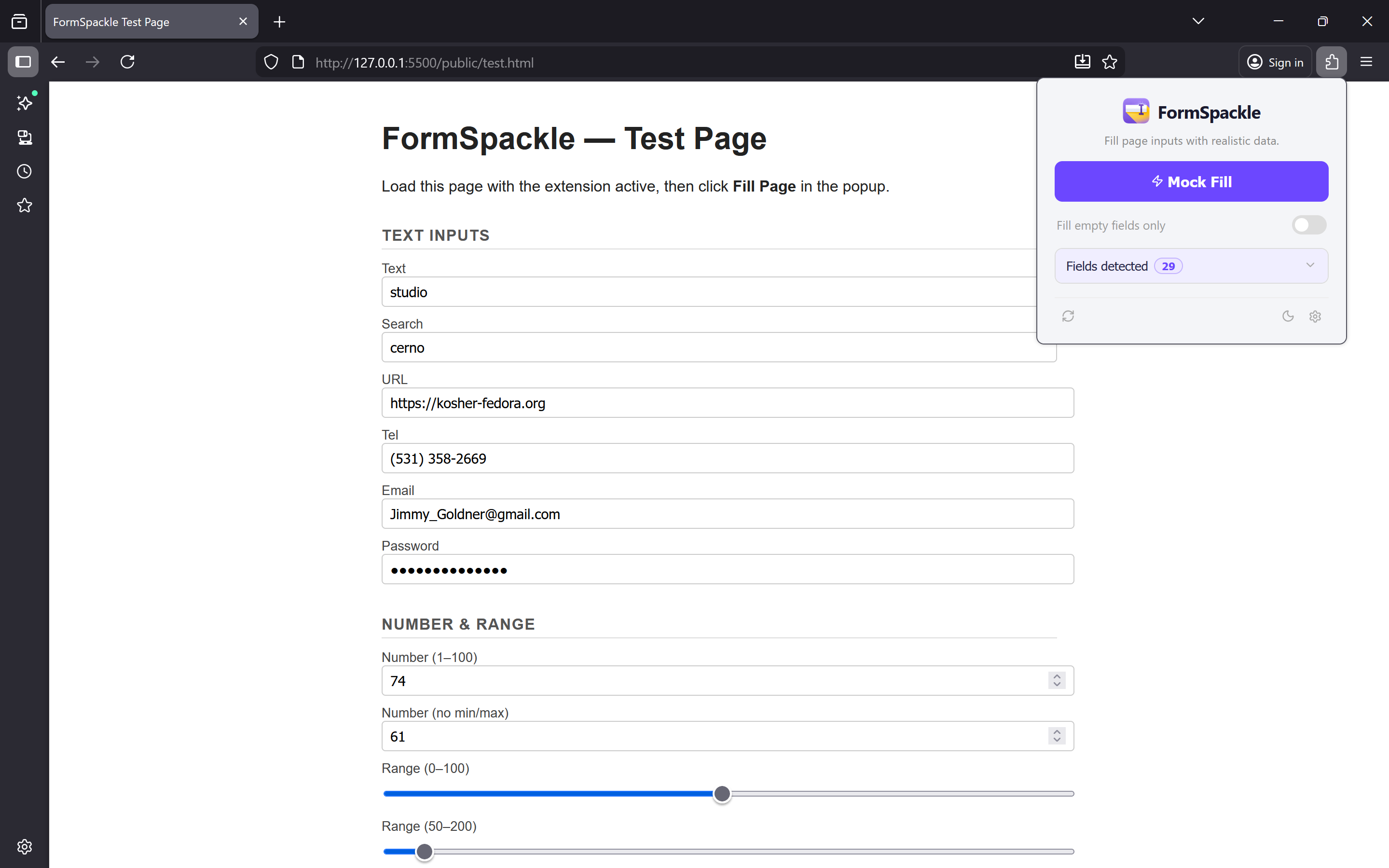 FormSpackle gallery image