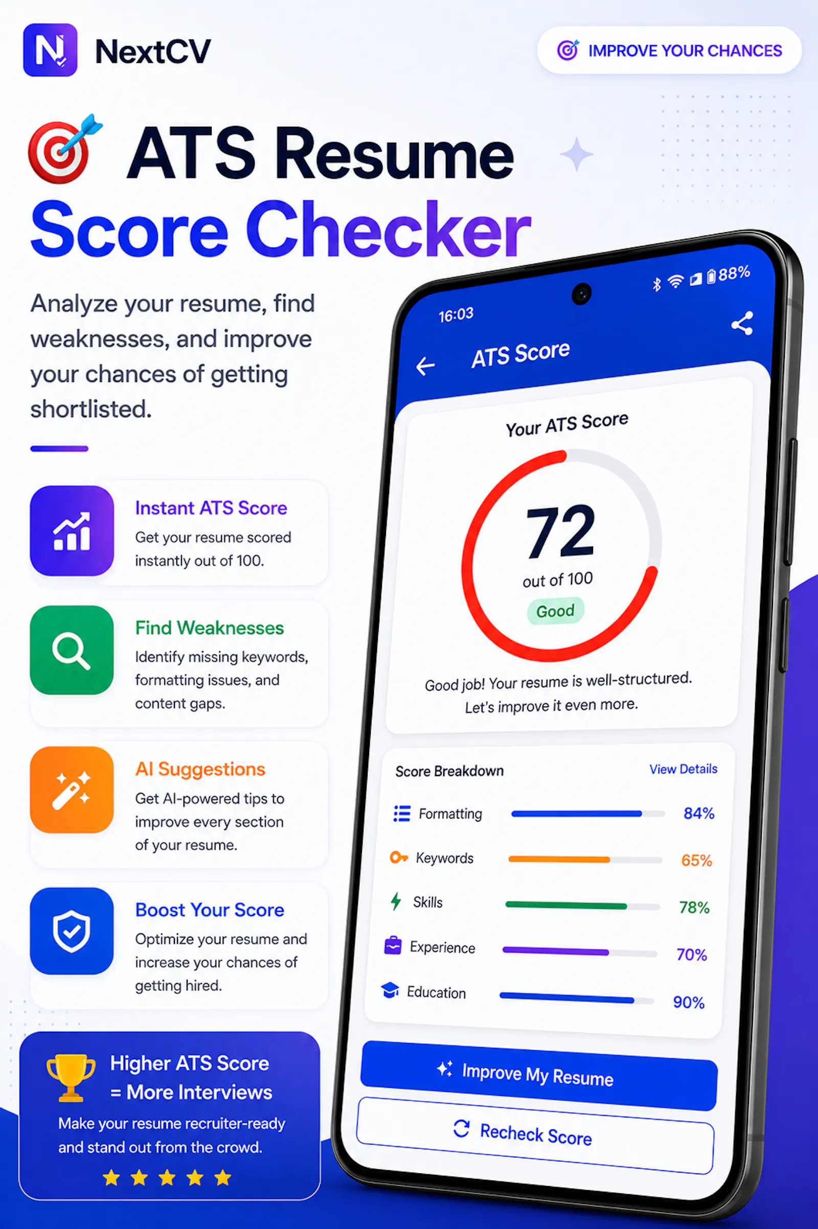 NextCV: Resume & CV Builder screenshot 3